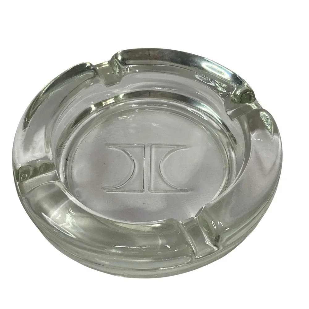 Hilton Hotel Heavy Glass Ashtray ‎ 4.5